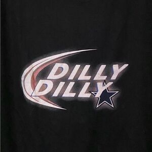 Dilly Dilly Black Graphic Cropped Tee